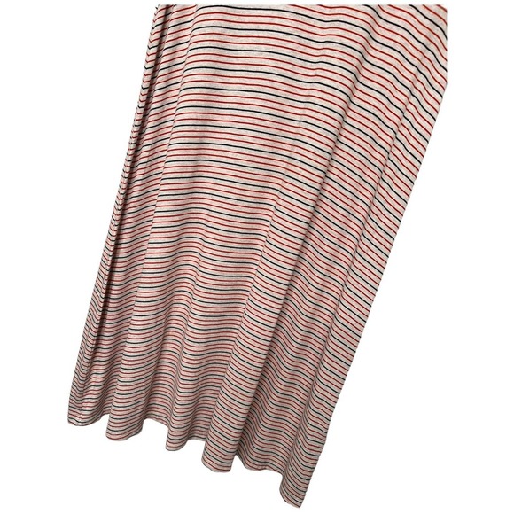 Madewell Swingy Tee Sacramento Striped Scoop Neck Short Sleeve Red Blue Dress M - Picture 3 of 16